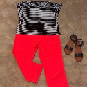 NEW DIRECTIONS🚨Bright Red Weekend Capri Jeans